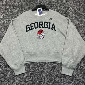 Nike Sweatshirt Women Medium Georgia Bulldogs NCAA Pullover Oversized New M